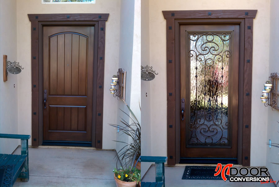 DOOR CONVERSIONS - CASSELA wrought iron door inserts