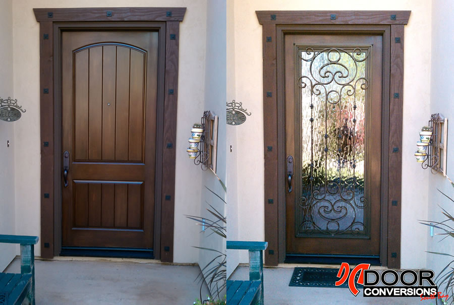 DOOR CONVERSIONS - CASSELA wrought iron door inserts